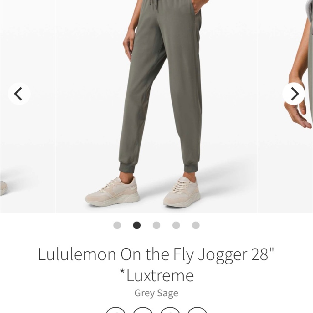 ISO Lululemon on the fly joggers size 6